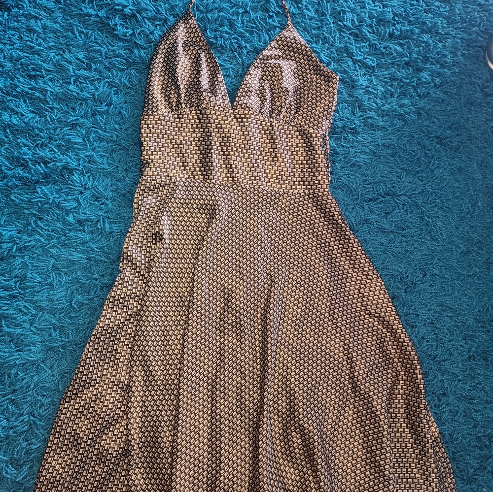 Vintage A line halter slip dress size 2/4 US